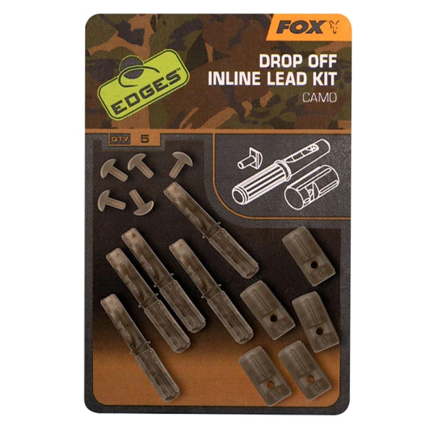 Fox Edges Camo Drop Off Inline Lead Kit